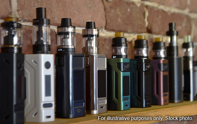 Mod vapes on shelf